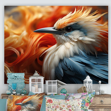 Ethereal Tones Form Abstract Wingspans - Bird Framed Canvas Art